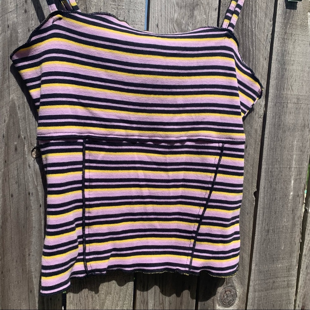 NWT Urban Outfitters Keiko Striped Square Neck Cami SZ M